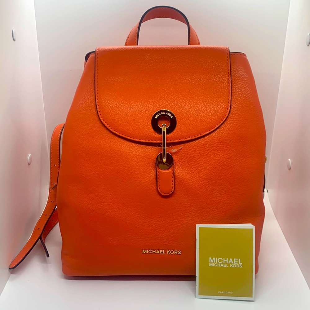 Michael Kors Coral leather backpack